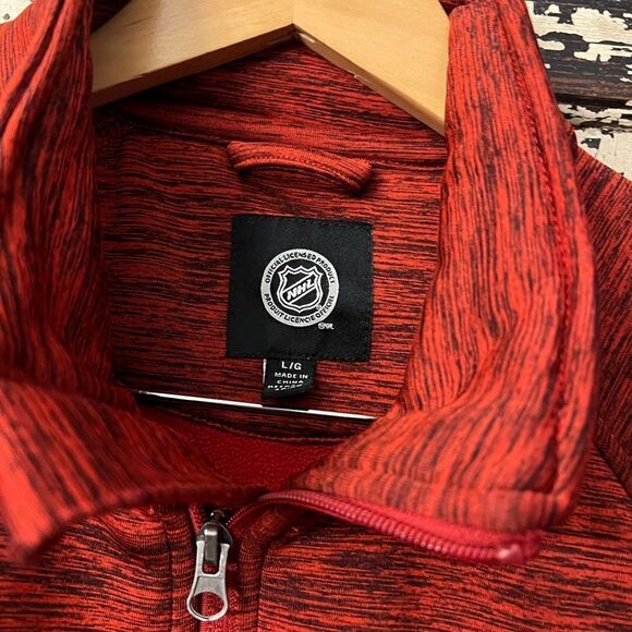 Chicago Blackhawks NHL Hockey Men’s Full Zip Red and Black Jacket. Size Large. - Picture 3 of 8